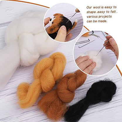 QMNNMA Needle Felting for Beginners, Beagle Needle Felting Set - size: Beagle