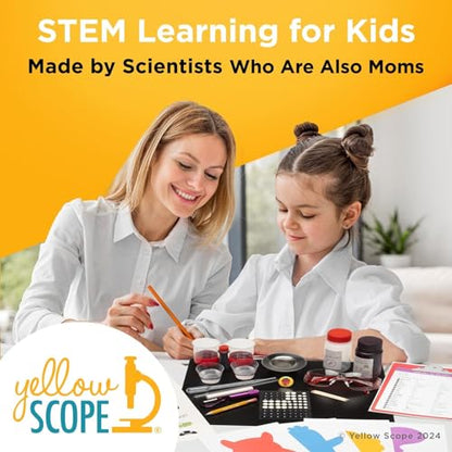 Yellow Scope Chemistry Kit, Science Experiment for Girls & Boys, STEM Activities for Kids Ages 8-12, Beakers & Bubbles Foundation Chem Set - style: Foundation Chemistry Kit