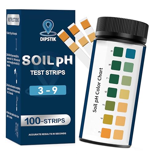 Soil pH Test Kit,Soil pH Test Strips 3–9 for Accurate Testing pH