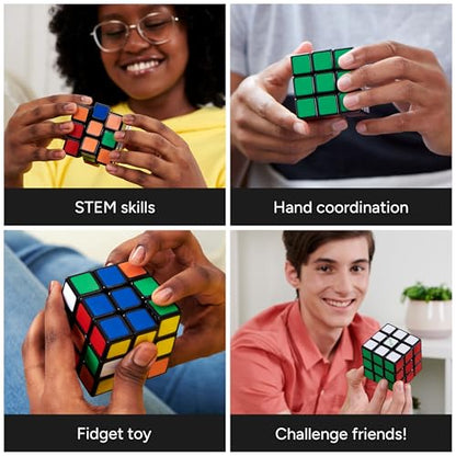 Rubik's Cube Re-Cube 3x3 Eco-Friendly Puzzle Cube & Brain Teaser Fidget Toy - style: 100% Recycled Plastic, Rubik's 3x3
