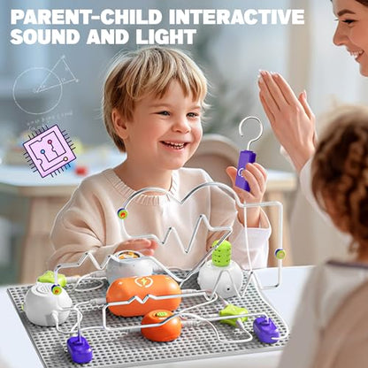 Science Kits for Kids - STEM Kits for Kids, Electronics Exploration Kit, Over 150 Projects, 14 Circuit Parts, STEM Educational Toy Gifts for Kid Boys Girls Ages 3 4 5 6 7 8 9 10 11 12 - style: 150+ Projects
