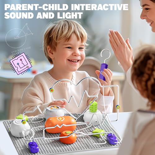 Science Kits for Kids - STEM Kits for Kids, Electronics Exploration Kit, Over 150 Projects, 14 Circuit Parts, STEM Educational Toy Gifts for Kid Boys Girls Ages 3 4 5 6 7 8 9 10 11 12 - style: 150+ Projects
