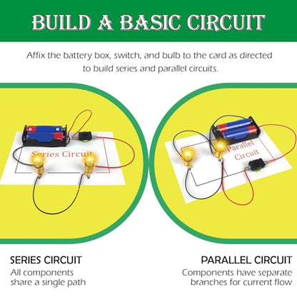 Circuit Sorcery Electric STEM Science Kit for Kids - 12 Power Missions Electricity & Electronics Experiments Lab - Energy Exploration Toy Kit for Boys & Girls - Educational Gift Ages 6+