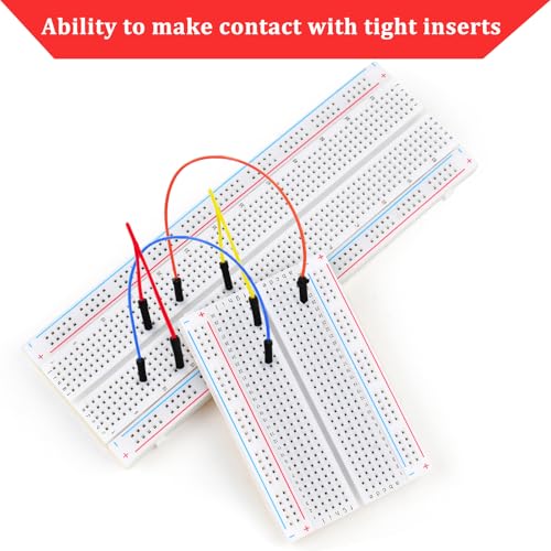 Rindion Breadboard, 6PCS Bread Board, Breadboard Kit Includes 2PCS 830 Point + 4PCS 400 Point, Power Distribution Connection Block for Arduino, Proto Shield and Prototype Shield