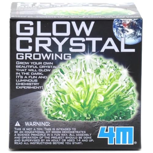 4M Glow Crystal Growing Kit - DIY Science STEM Experiment for Ages 10+