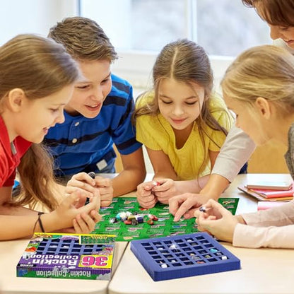 Gamerside Rock Collection Box 36 Cool Rocks, STEM Science Kit for Kids 6+ - color: 36 Rocks
