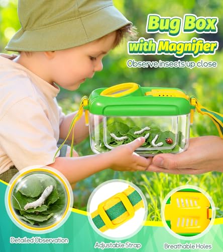 Bug Catcher for Kids, 22 PCS Bug Catching Kit with Bug Collector Toy Bugs - style: 22-Piece Set