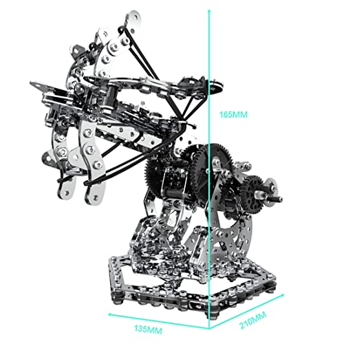 CRAFTLZ 3D Metal Puzzle Model, DIY Metal Dragon Crossbow Model Kit for Teens, 812PCS DIY Puzzle Set for Adult Art Craft Home Deco Gifts