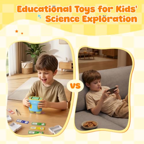 Handheld Microscope for Kids - HTVRONT 1000X Kids Microscope 2.0" HD Screen