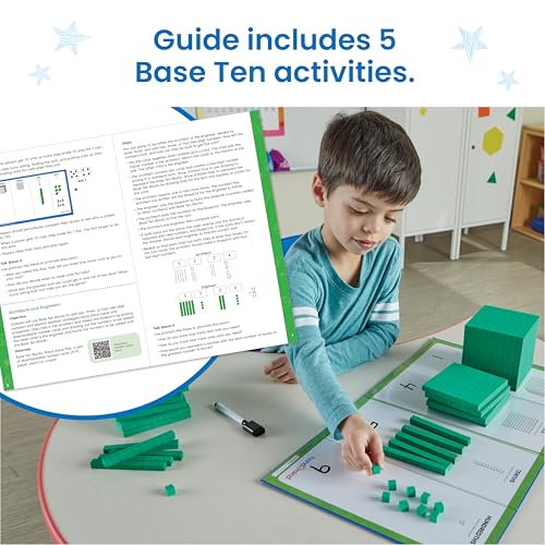 hand2mind Foam Base Ten Blocks Activity Set, 133 Pieces - style: Foam
