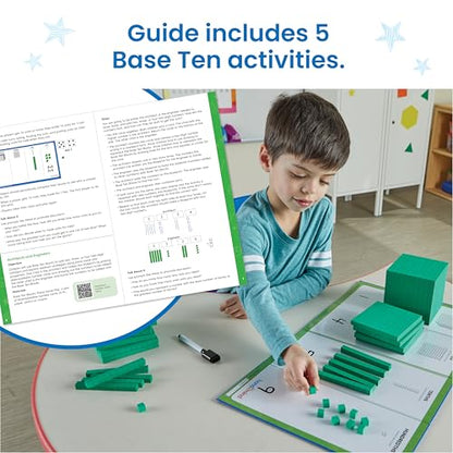 hand2mind Foam Base Ten Blocks Activity Set, 133 Pieces - style: Foam