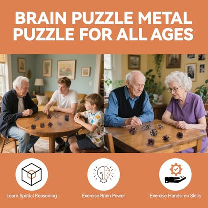 Mytothfy Brain Teaser Puzzles for Adults Teens Kids, 3D Puzzle Game Toys - color: Style C