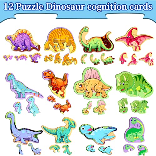 Magnetic Puzzles for Kids Ages 3-5, Travel Toddler Dinosaur Puzzle Toy - style: Dinosaur