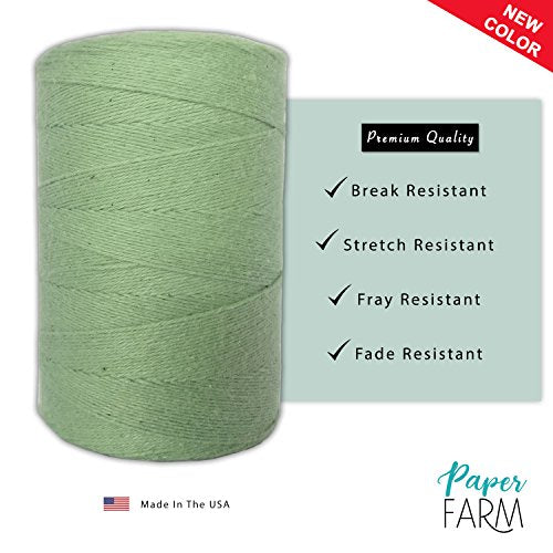 100% Cotton Loom Warp Thread (Aqua Green), 8/4 Warp Yarn (800 Yards), Perfect for Weaving: Carpet, Tapestry, Rug, Blanket or Pattern - Warping Thread for Any Loom - color: Aqua Green