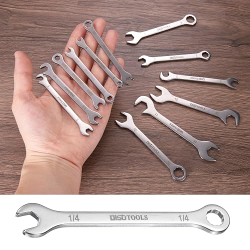 HARFINGTON 1/4" Thin Combination Wrench Stainless Steel Spanner - size: 1/4"