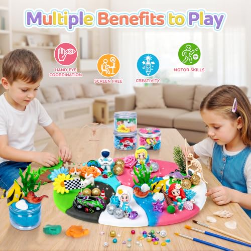8-Pack Sensory Dough Jars, Reusable Play Kit for Kids, Non-Toxic