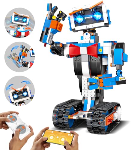 Stem Robot Toys Building Kits, App & Remote Control Robotics for Boys 8-12