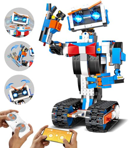 Stem Robot Toys Building Kits, App & Remote Control Robotics for Boys 8-12
