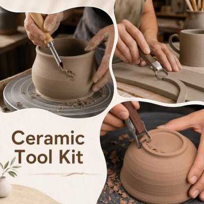 11 PCS Pottery Tools Polymer Clay Sculpting Kit Sculpting and Trimming Set
