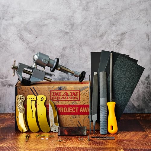 Man Crates Folding Knife Making Kit, DIY Knife Crafting Gift for Men, Dad - style: Folding Knife