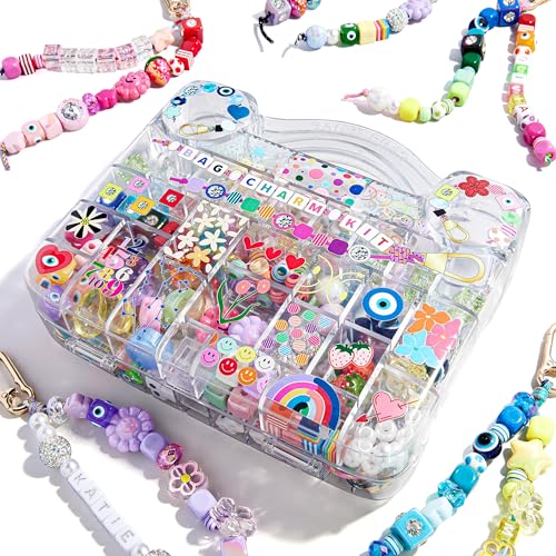 BaubleBar Ultimate DIY Bag Charm Kit | Oprah’s Favorite Things | Great for a Gift, Party, or Family Activity | Keychain Jewelry Making Kit with Beads | DIY Customizable Crafts for All Ages - style: Bag Charm Kit