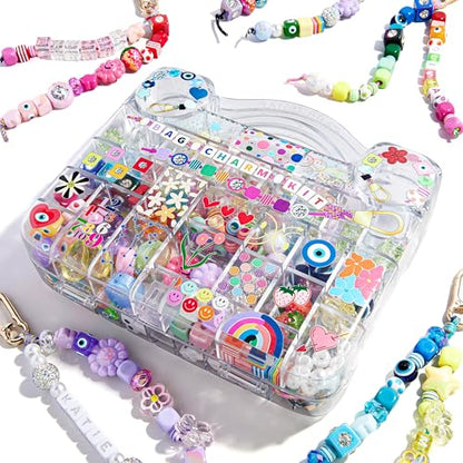 BaubleBar Ultimate DIY Bag Charm Kit | Oprah’s Favorite Things | Great for a Gift, Party, or Family Activity | Keychain Jewelry Making Kit with Beads | DIY Customizable Crafts for All Ages - style: Bag Charm Kit