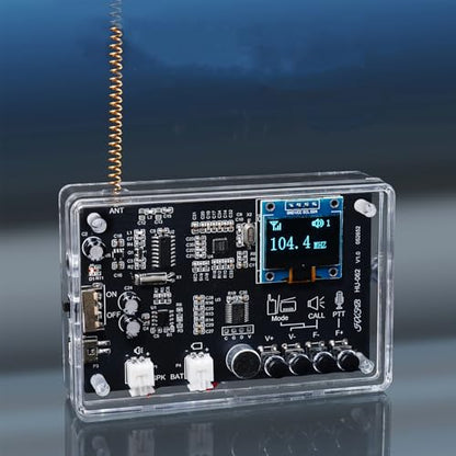 DIY Smart Two-Way Walkie-Talkie Radio Kit Soldering Kits, 2 Pack Walkie-Talkie Soldering Projects, FM Radio DIY Electronic Kit for College High School Education