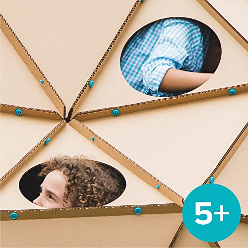 Makedo Invent | Safe Cardboard Construction Tool Kit for Kids, 360 Pieces