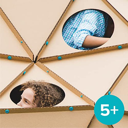 Makedo Invent | Safe Cardboard Construction Tool Kit for Kids, 360 Pieces