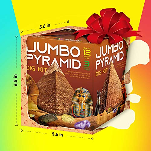 Piano Potato Pyramid Dig Kit, 12 Ancient Egypt Treasures & Mummy, STEM 6+ - style: Ancient Egyptian Pyramids