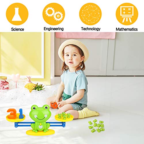 Montessori Toys for 3 Year Old: Frog Math Games Educational and Leaning Toy