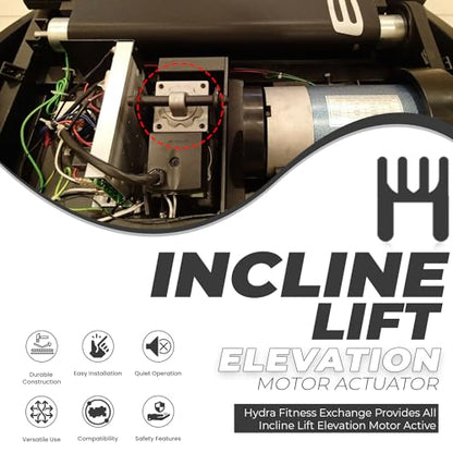 H.F Exchange Treadmill Incline Lift Motor Linear Actuator 240 VAC, 0.7 A, 50 Hz, 900 lb, Exercise Equipment for Treadmill Heavy Duty Quiet Operation P/N 302925 Work with Nordic-Track T14.0