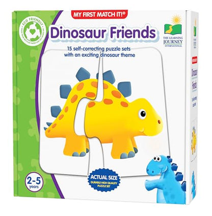 The Learning Journey: My First Match It - Dinosaurs - 2 Year Old Toys, Puzzles for Toddlers, Toddler Puzzle, Educational Toys for 2 Year Old - 15 Self-Correcting Matching Puzzles - Award Winning Toys - size: 15 pieces, style: Dinosaurs