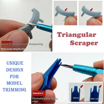 2-Piece Model Scriber Set, Scribing Needle & Triangular Scraper