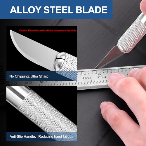 16 Pcs Craft Knife Set Exacto 3 Handles 10 Blades