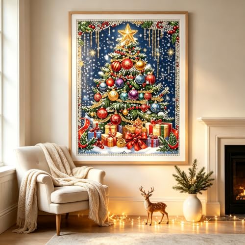 Pearl Christmas Tree Diamond Painting Kits for Adults,5D Diamond Art - color: PL27-1