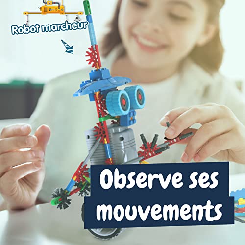 Science4you Deltabot Robot Toy Kit for Kids Age 8-12 - STEM 117 Pieces Robotics Kit, Build Your Own Robot Toy for Kids Age 8+, Educational Science Kits DIY Building Toys, Gift for Boys and Girls - style: Deltabot