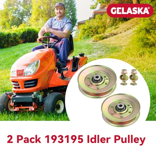 GELASKA 2 Pack 193195 189993 Idler Pulley for Husqvarna 48" GT5000 GTH2548 - color: A12 2x193195