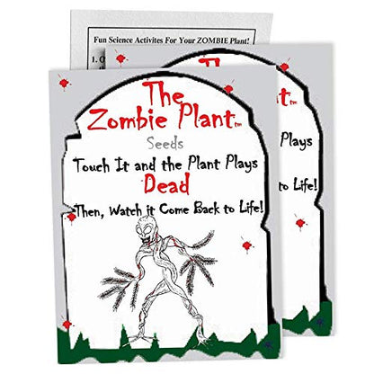 Zombie Plant Party Favors (2) with 2 Extra Zombie Plant Seed Packets to Grow Your own Zombie Plants Indoors!