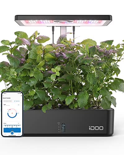 iDOO Smart Hydroponics Growing System with 12 Pods Kit Indoor Herb Garden - size: 12Pods WIFI