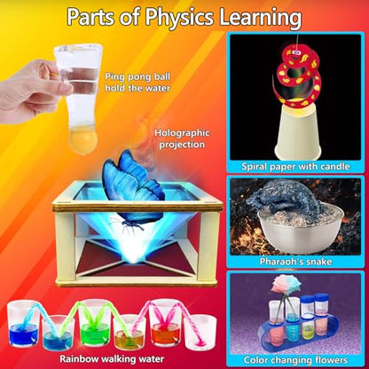 UNGLINGA 272 Experiments Science Kit for Kids, Chemistry Set - style: science kit with 272 experiments