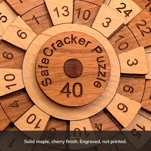 Creative Crafthouse Safecracker 40 Brain Teaser Puzzle for Adults, USA Made - style: Safecracker 40