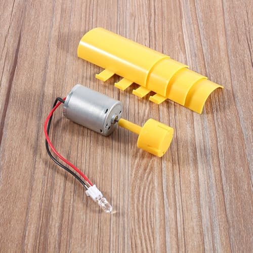 Vertical Wind Turbine Generator 0.55W – 4 Vanes Stainless Steel Motor with LED for DIY Science Model, Breeze Power Educational Kit