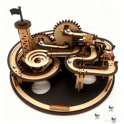 3D Puzzle for Adults Wooden DIY Crafts Kit Wood Mechanical Model Kits to Build Gift for Women Men Age 14+ Years Old - style: RFmarble run