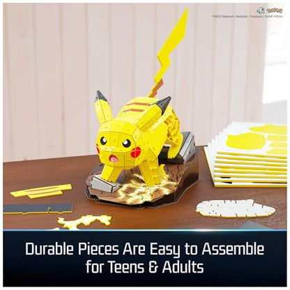 4D Build Pokémon Pikachu 3D Puzzle Model Kit, Desk Décor, Shelf Display - style: Pikachu 201 pcs
