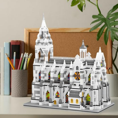 Miniature Building Blocks Cologne Cathedral Model Set (3598 Pieces) - Building Toys, Suitable for Adults as Gifts - style: Cologne Cathedral Model