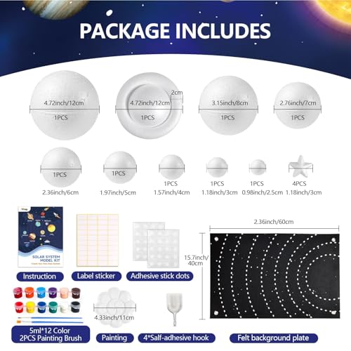 Pllieay Solar System Model Kit for School Science Projects, Space Education