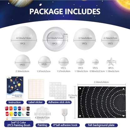 Pllieay Solar System Model Kit for School Science Projects, Space Education