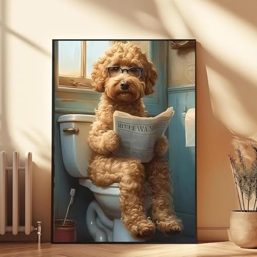 Diamond Art Kits for Adults,funny Dog Square Diamond Painting Kits 12x16in - color: DP02999