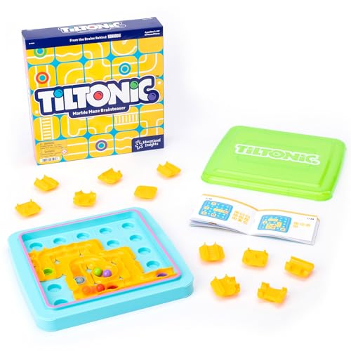 Educational Insights Tiltonic Marble Maze - Marble Circuit Board for Kids, Brain Teasers for Kids 8-12, 3D Maze Puzzle, Single Player Puzzle Games, Logic-Building STEM Board Games